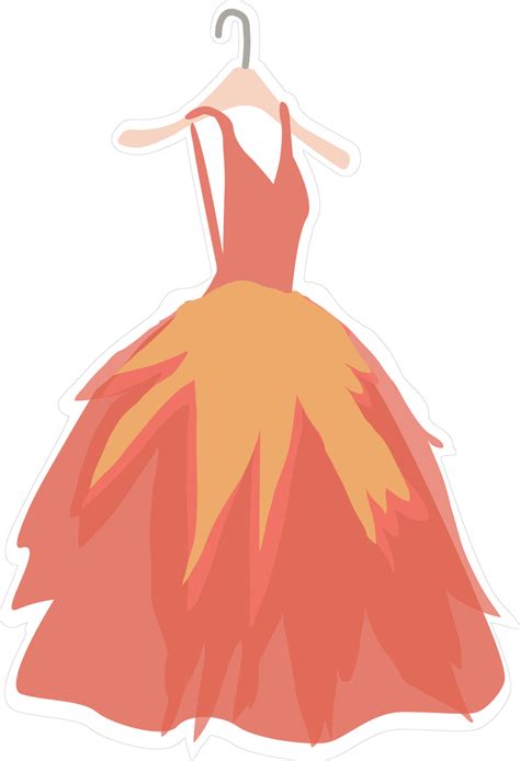 Party Prom Dress With Fancy Bow Decor. Fashion Illustration - Clip Art ...