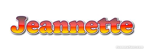 Jeannette Logo | Free Name Design Tool from Flaming Text