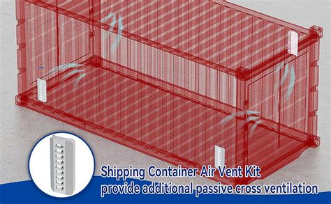 pack shipping container air vent kitgalvanized steel transportation