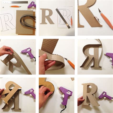 LARGE 3D CARDBOARD LETTERS