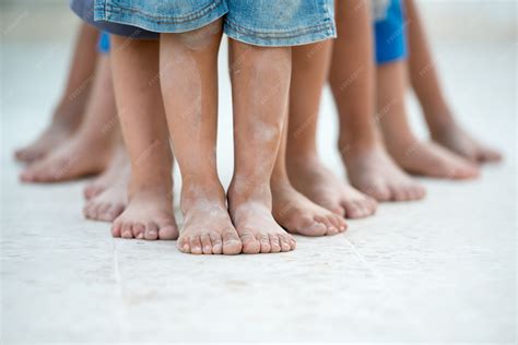 premium photo children feet