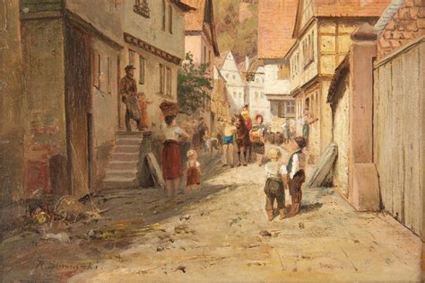 Old English Village Paintings