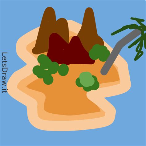 How to draw island / 8fpmfci8p.png / LetsDrawIt