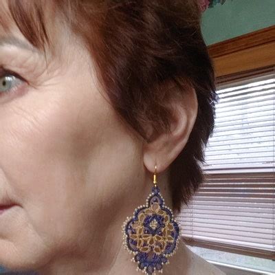 Серьги из серого золота с кружевом, серьги с длинными каплями ...