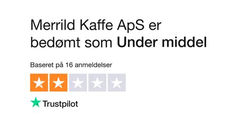 Anmeldelser af Merrild Kaffe ApS | Læs kundernes anmeldelser af merrild.dk
