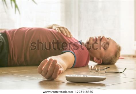 Danger Death Heart Attack Man Stock Photo (Edit Now) 1228118350