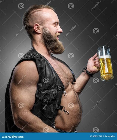 Man With A Beer Belly Eating Pizza Stock Photo | CartoonDealer.com