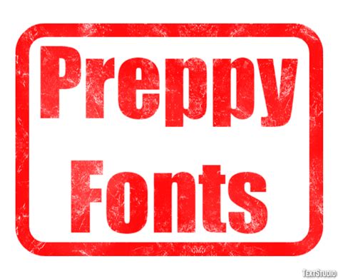 Preppy Fonts Text Effect and Logo Design Font