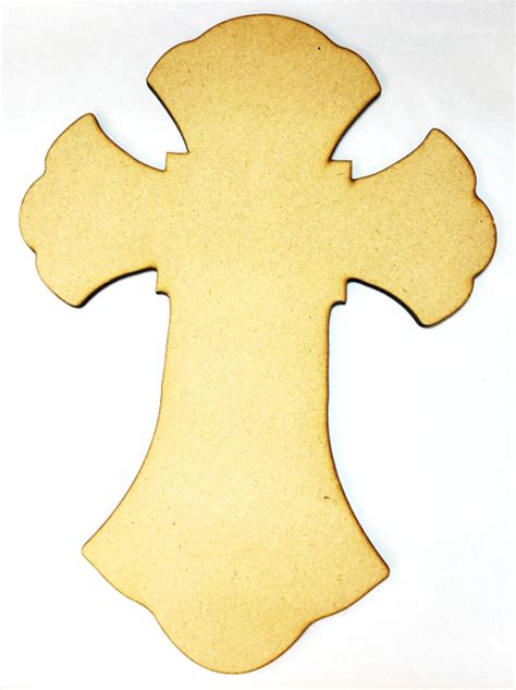 base large square cross funky glass art