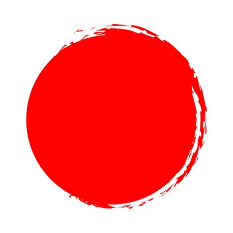 Red Brush Circle Png 21662381 PNG
