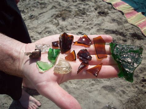 I now understand why glass is banned at the beach. Found on a 50 yard