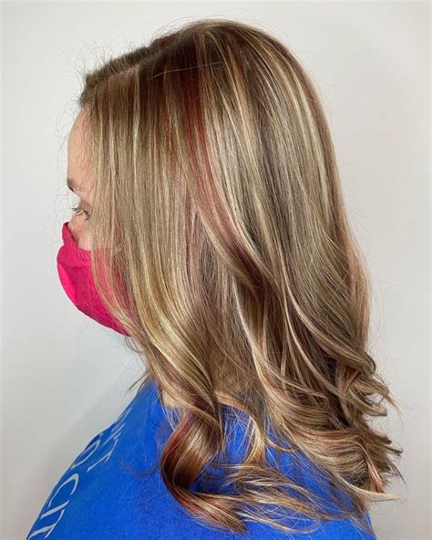 Blonde Hair With Brown Lowlights And Red Highlights