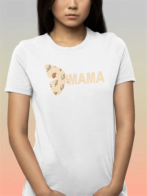 Mother's Day T-shirt, Gift for Mom, Butterfly Super Mama Print Top