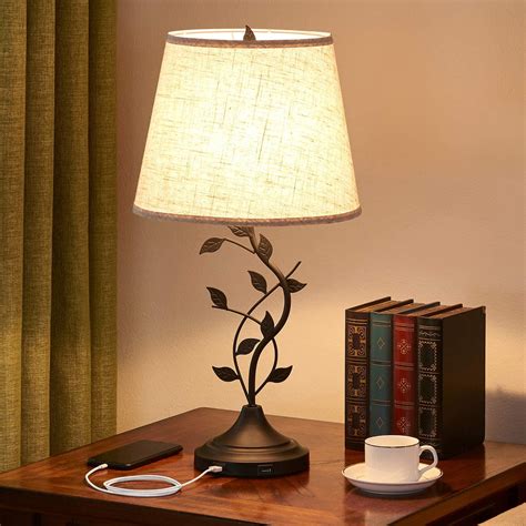 seealle table lamps  loungevintage bedside lamp   dual usb