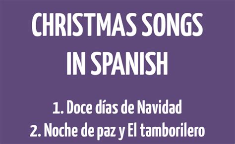 Spanish Class Activities With Christmas Songs in Spanish