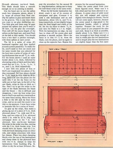 Jewelry Box Plans • WoodArchivist