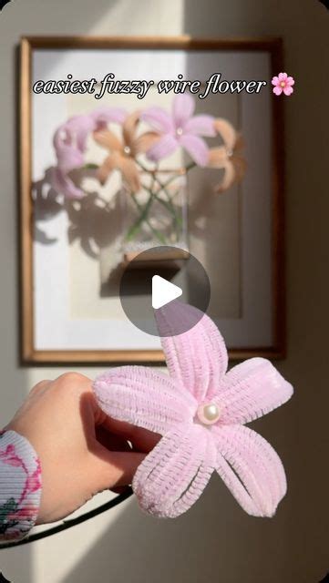 fuzzy wire flower
