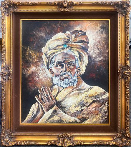 The Emir original oil on canvas 20 x 24 inches image approx for sale at ...