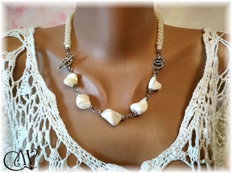 Бусы из перламутра "Чистота" | Necklace, Jewelry, Crochet necklace