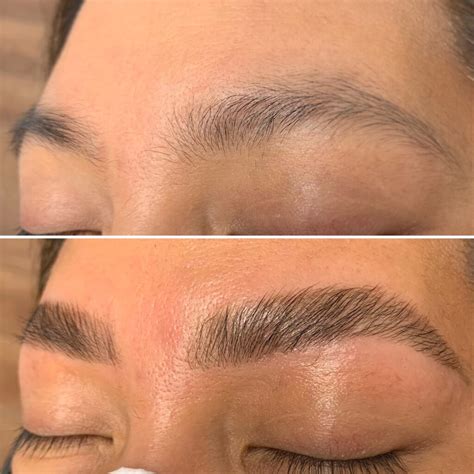 Eyebrow Lamination Edmonton | Before and After Gallery
