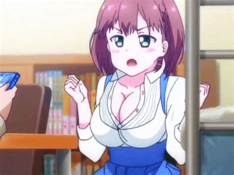 bouncing big anime girl boobs gif  purpleeyee  deviantart