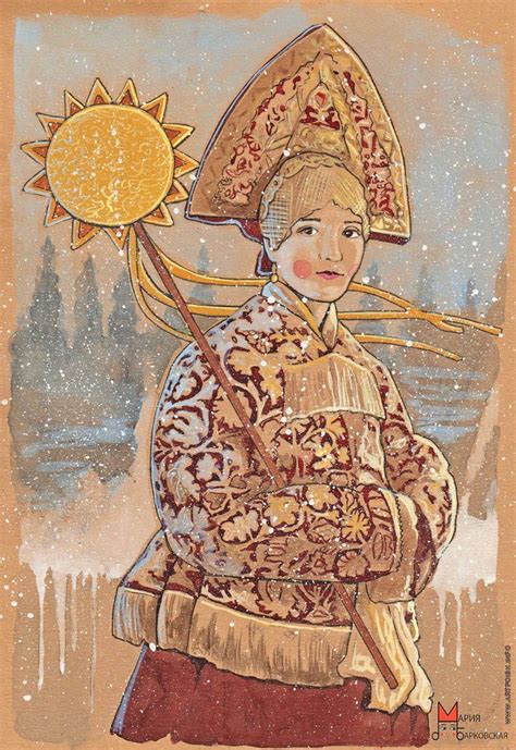 Щедрец | Russian folk art, Russian art, Russian painting