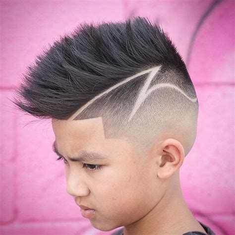 Boys Haircut Line Design