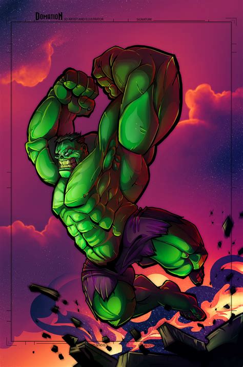 #Hulk #Animated #Fan #Art. (Hulk) By: Dominic O'Neill. (THE * 3 * STÅR ...