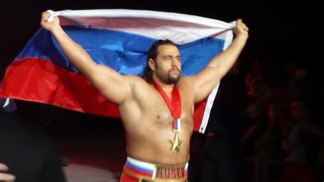 Got a good pic of Rusev at a house show a few weeks ago. : WWE