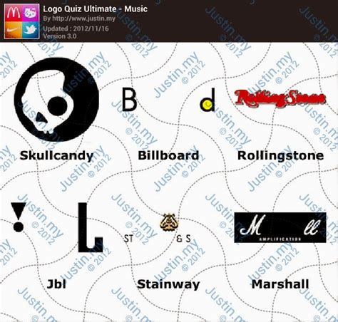 Music - Ultimate Logo Quiz Answers