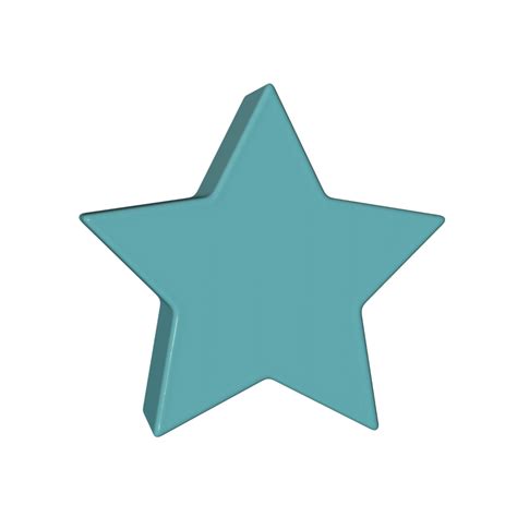 Star icon 3D render transparent background 21613530 PNG
