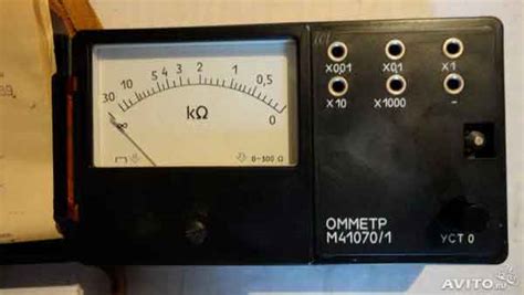Стрелочный тестер для измерения сопротивления