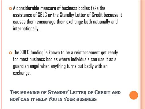 PPT - Meaning of Standby Letter of Credit PowerPoint Presentation, free ...