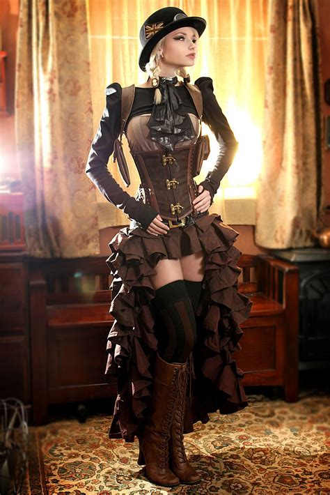 Steampunk couture, Steampunk girl, Steampunk dress