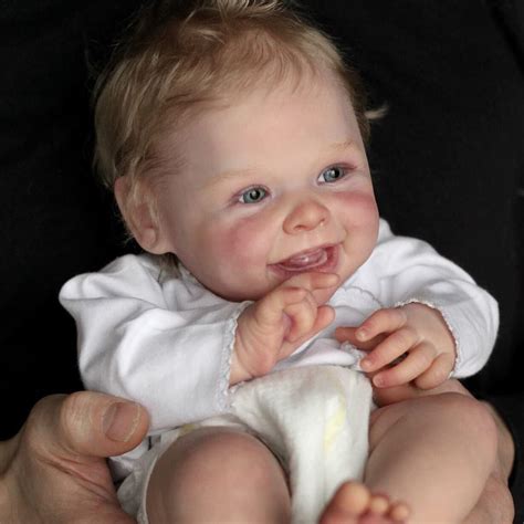 roshuan smiling reborn baby dolls boy harper  mouth open