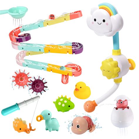 Cute Stonebath Toy Bathtub Toy With Shower And Floating Toys