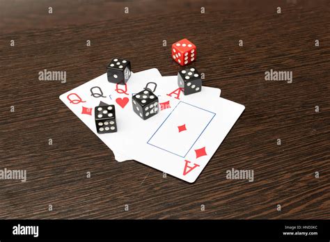 Poker Hands - Four Of A Kind. Closeup view of five playing cards ...