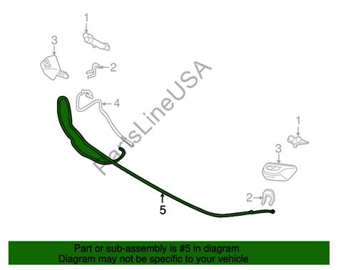 Land Rover LR022472 Genuine OEM Factory Original Washer Hose for sale ...