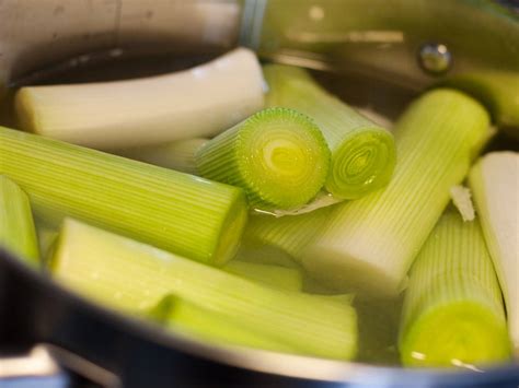 Download Leek Vegetables Slices Soaked In Water Wallpaper | Wallpapers.com