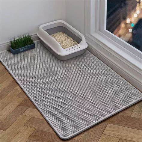 Extra Large Cat Litter Mat Double Layer Cat Litter Trapping Mat Non ...