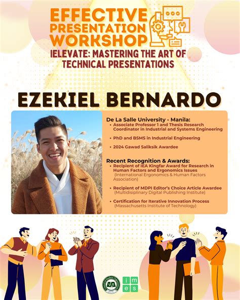 IMES - DLSU - We’re thrilled to welcome Dr. Ezekiel Bernardo who will