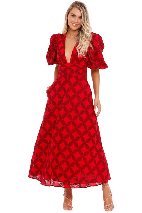 Hire Hamilton Dress in Red | Acler | GlamCorner