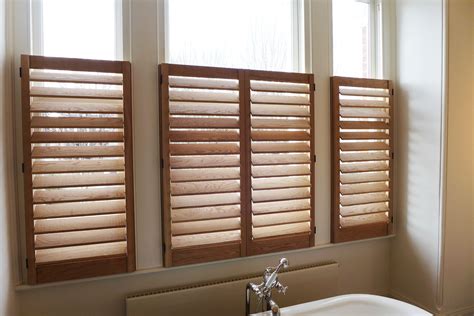 Oak Wood | Half Height Shutters | TNESC | Interior window shutters ...