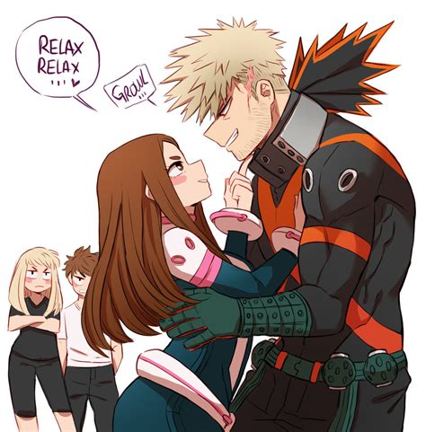 Bakugou X Uraraka Art, Katsuki Bakugou X Uraraka Ochako Boku No Hero