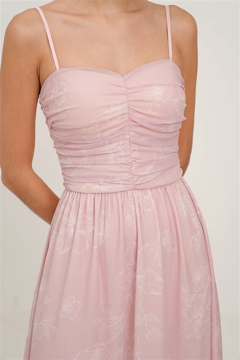 Fayth • Veil Padded Sweetheart Mesh Midi Dress