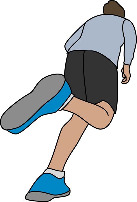 Illustration of a male athlete running with energy and style