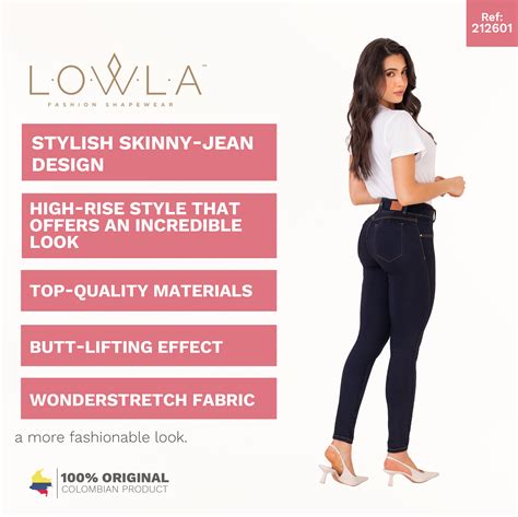 LOWLA 212601 | High Rise Butt Lift Skinny Colombian Jeans Colombianos