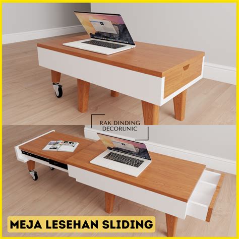 meja lesehan ruang tamu meja minimalis meja sliding  lazada