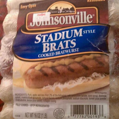 Johnsonville Stadium Brats Nutrition Facts | Besto Blog