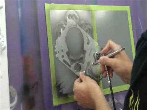 Airbrush Skulls with 6 pack o skullz by Scott MacKay - YouTube
